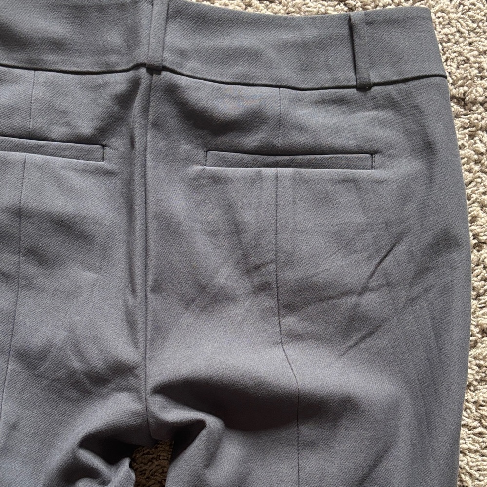 LOFT Marisa Slate Gray Tailored Straight-Leg Pants - Picture 13 of 14